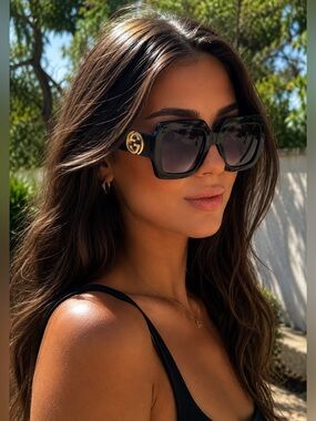 NEW Gucci 54MM square sunglasses